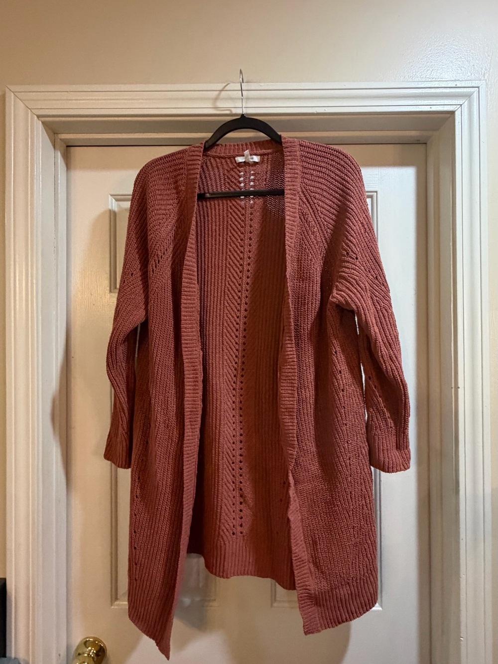Maurices Chunky Knit Cardigan  Dusty Rose Size XL #fall #cottagecore #granny